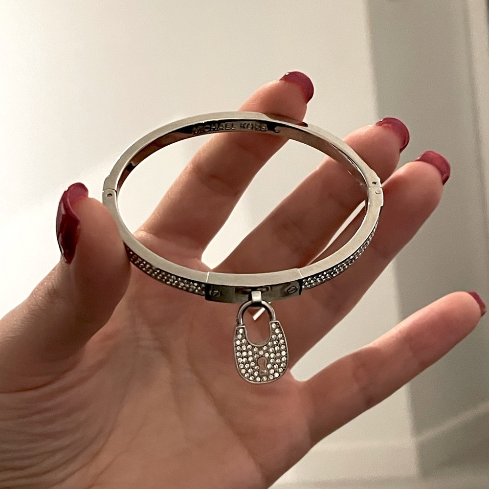 Michael Kors Padlock Bracelet Silver
